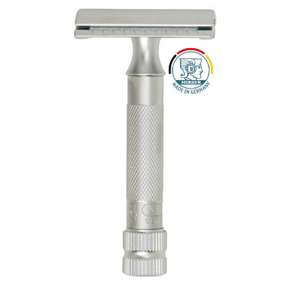 MERKUR 34C MAQUINA DE AFEITAR DOBLE HOJA-34002 CROMO SATINADO