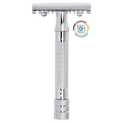 MERKUR 15C MAQUINA DE AFEITAR DOBLE HOJA DE PEINE ABIERTO-15001