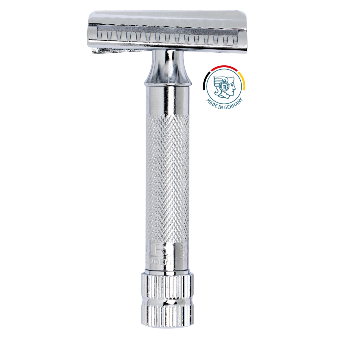 MERKUR 37C MAQUINA DE AFEITAR DOBLE HOJA CABEZAL INCLINADO-37001