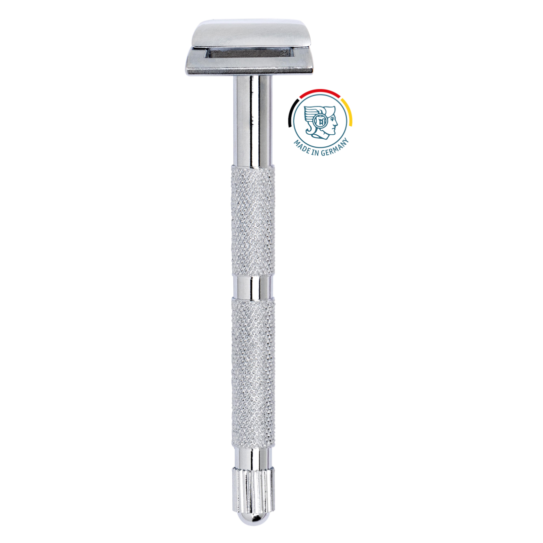 MERKUR 907C MAQUINA DE AFEITAR DOBLE HOJA ESPECIAL PARA CONTORNOS