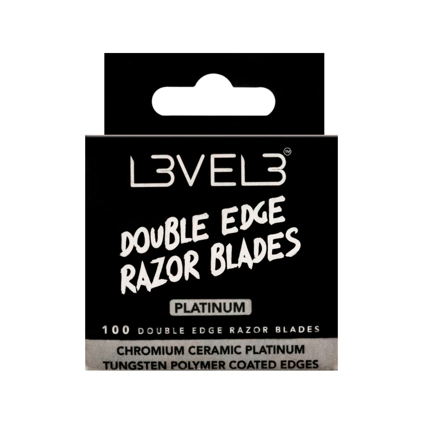 LEVEL3 REPUESTOS MAQUINA DE AFEITAR DOBLE HOJA-100 UNIDADES