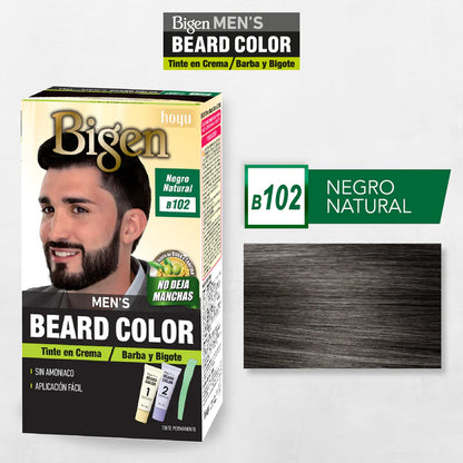 BIGEN TINTE PARA BARBA Y BIGOTES-B102 NEGRO NATURAL