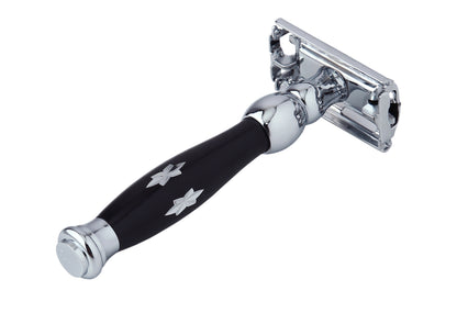 STILETTO ST81 MAQUINA DE AFEITAR DOBLE HOJA APERTURA MARIPOSA