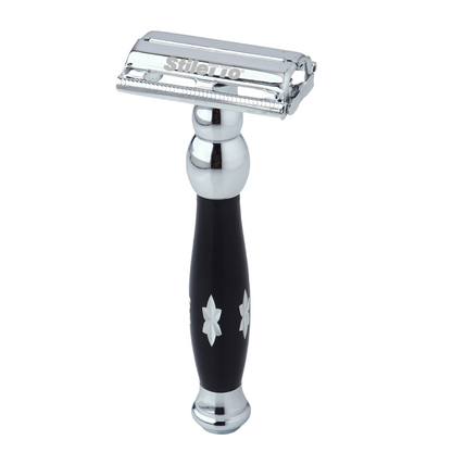 STILETTO ST81 MAQUINA DE AFEITAR DOBLE HOJA APERTURA MARIPOSA