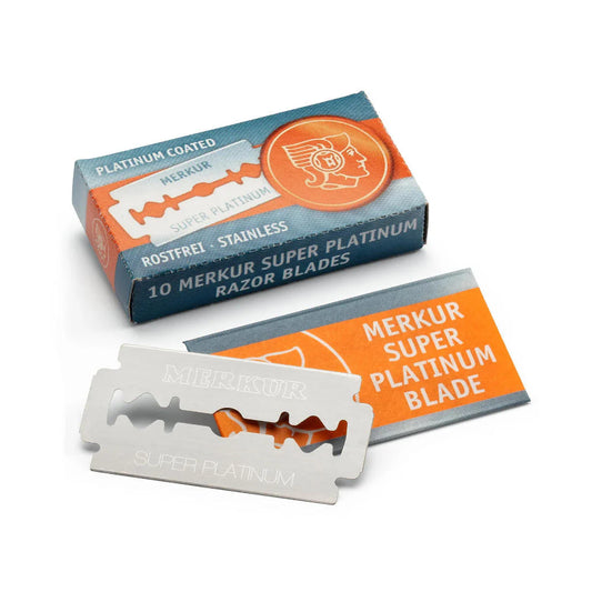 MERKUR REPUESTOS DOBLE HOJA SUPER PLATINUM-10 unidades