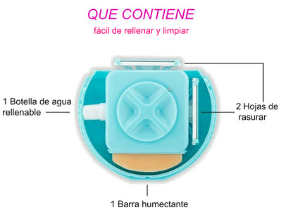 SPHYNX RASURADORA PORTATIL TRES EN UNO-CELESTE