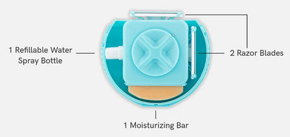 SPHYNX RASURADORA PORTATIL TRES EN UNO-CELESTE