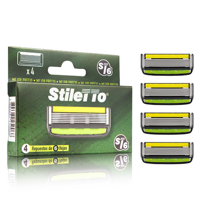 STILETTO® REPUESTO DE 6 HOJAS