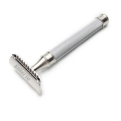 STILETTO ST122 MAQUINA DE AFEITAR DOBLE HOJA DE 3 PIEZAS-PEINE CERRADO