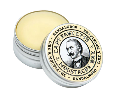 CAPTAIN FAWCETT'S SET CERA PARA BIGOTE SANDALWOOD CON PEINETA PLEGABLE