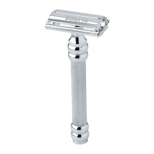 STILETTO ST11  MAQUINA DE AFEITAR DE DOBLE HOJA APERTURA MARIPOSA