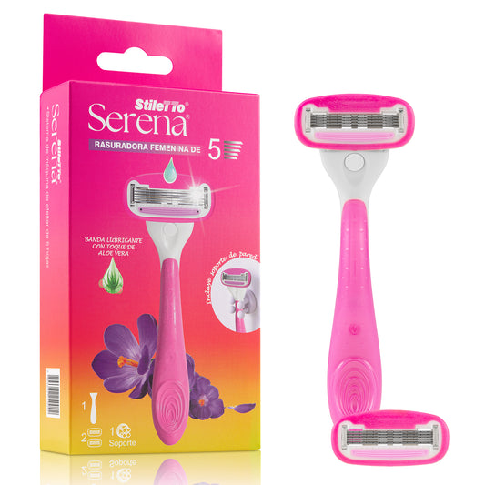 STILETTO SERENA MAQUINA DE AFEITAR PARA MUJER DE 5 HOJAS