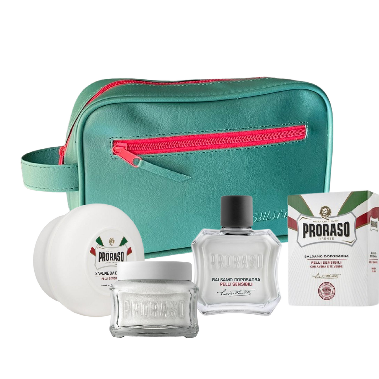 PRORASO SET COMPLETO DE AFEITADO-VARIEDAD PIEL SENSIBLE