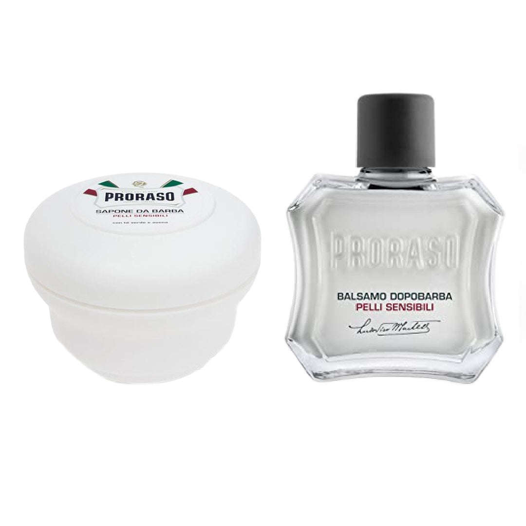 PRORASO SET INICIAL DE AFEITADO-VARIEDAD PIEL SENSIBLE