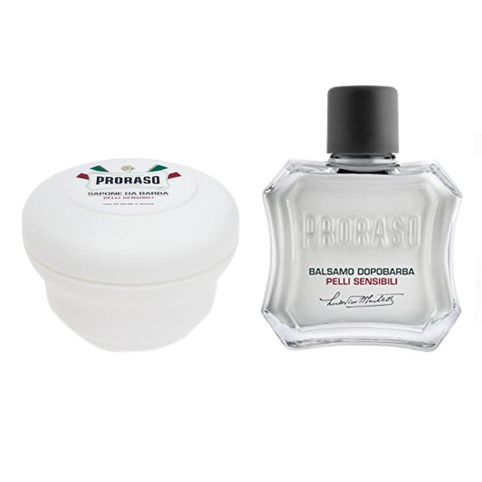 PRORASO SET INICIAL DE AFEITADO-VARIEDAD PIEL SENSIBLE