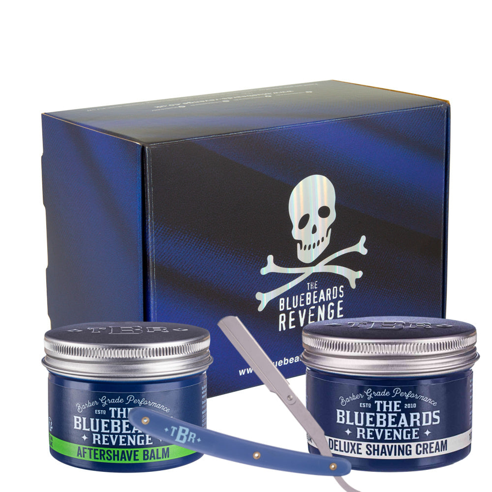 THE BLUEBEARDS REVENGE SET DE AFEITADO CON NAVAJA CLASICA