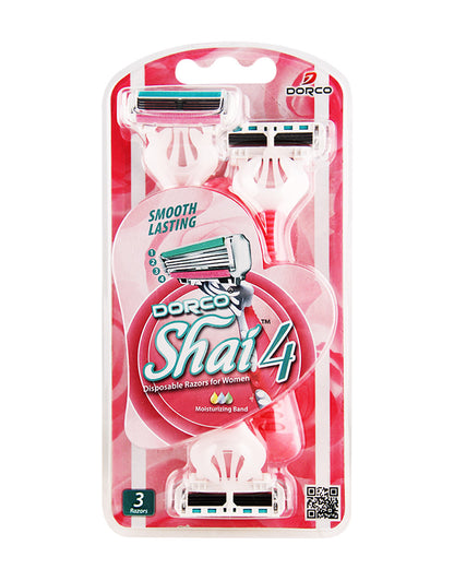 MAQUINA DE AFEITAR FEMENINA DE 4 HOJAS-DESECHABLES