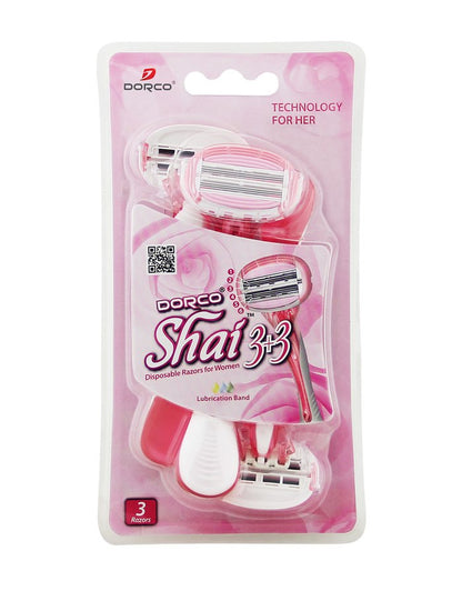 MAQUINA DE AFEITAR FEMENINA DE 6 HOJAS-DESECHABLES