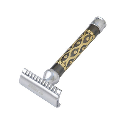 STILETTO ST30 MAQUINA DE AFEITAR DOBLE HOJA DE 3 PIEZAS-PEINE ABIERTO