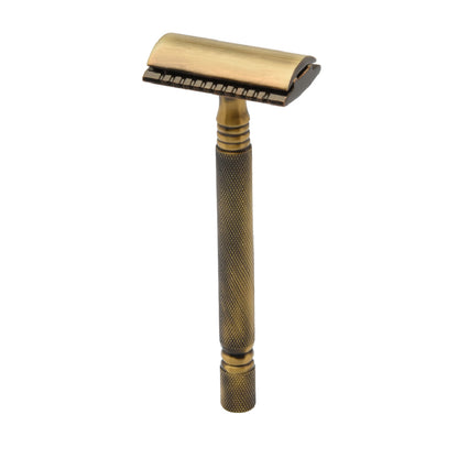 PEARL SS01 MAQUINA DE AFEITAR DOBLE HOJA ANTIQUE BRASS