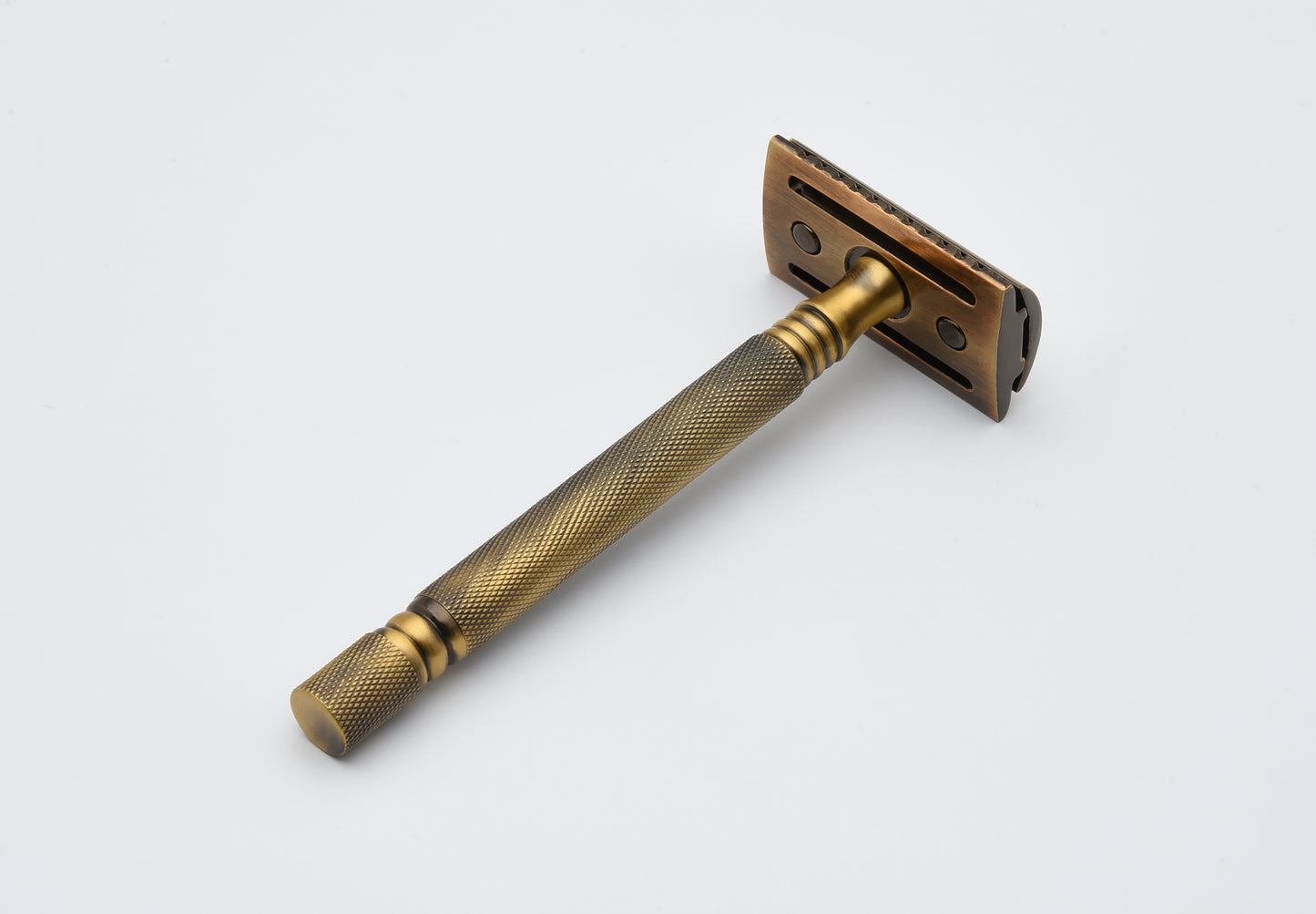 PEARL SS01 MAQUINA DE AFEITAR DOBLE HOJA ANTIQUE BRASS