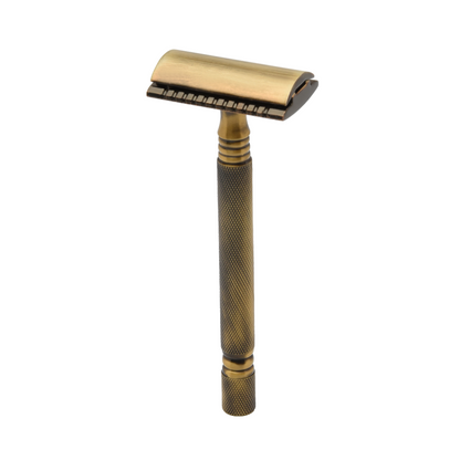 PEARL SS01 MAQUINA DE AFEITAR DOBLE HOJA ANTIQUE BRASS