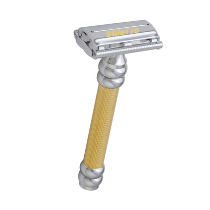 STILETTO ST11G  MAQUINA DE AFEITAR DE DOBLE HOJA APERTURA MARIPOSA