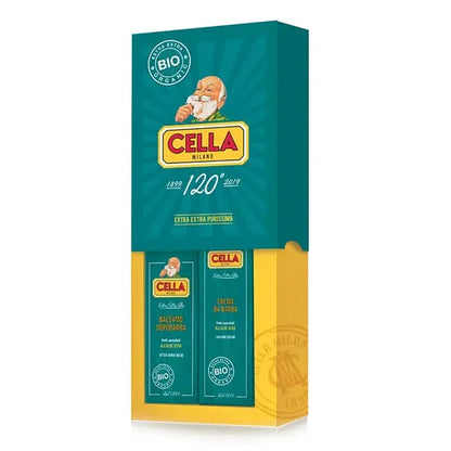 CELLA MILANO SET ORGANICO CREMA DE AFEITAR Y BALSAMO PARA DESPUES DE AFEITAR