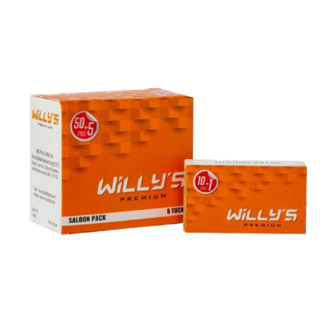 WILLY´S PREMIUM, REPUESTOS DE AFEITAR DOBLE HOJA - 110 unidades