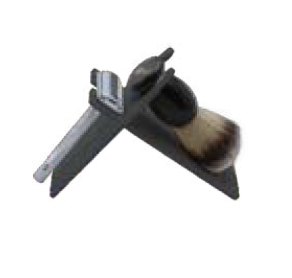 STILETTO  SOPORTE PARA BROCHA Y MAQUINA DE AFEITAR EN X-negro