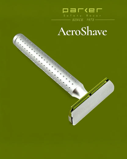 PARKER AEROSHAVE MAQUINA PREMIUM DE AFEITAR DOBLE HOJA - Mango Largo