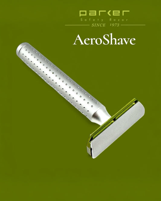 PARKER AEROSHAVE MAQUINA PREMIUM DE AFEITAR DOBLE HOJA - Mango Largo