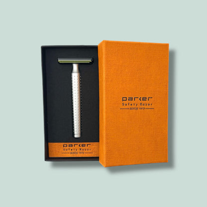 PARKER AEROSHAVE MAQUINA PREMIUM DE AFEITAR DOBLE HOJA - Mango Largo