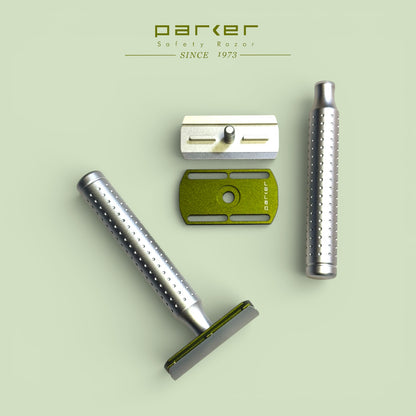 PARKER AEROSHAVE MAQUINA PREMIUM DE AFEITAR DOBLE HOJA - Mango Corto