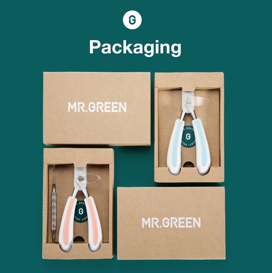 MR. GREEN CORTAUÑAS PARA PIES- BLANCO CELESTE