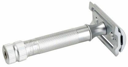 MERKUR 34C MAQUINA DE AFEITAR DOBLE HOJA-34002 CROMO SATINADO