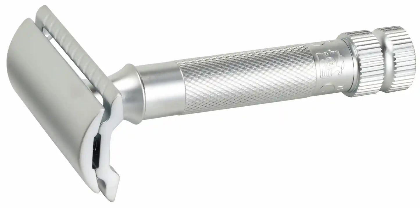MERKUR 34C MAQUINA DE AFEITAR DOBLE HOJA-34002 CROMO SATINADO