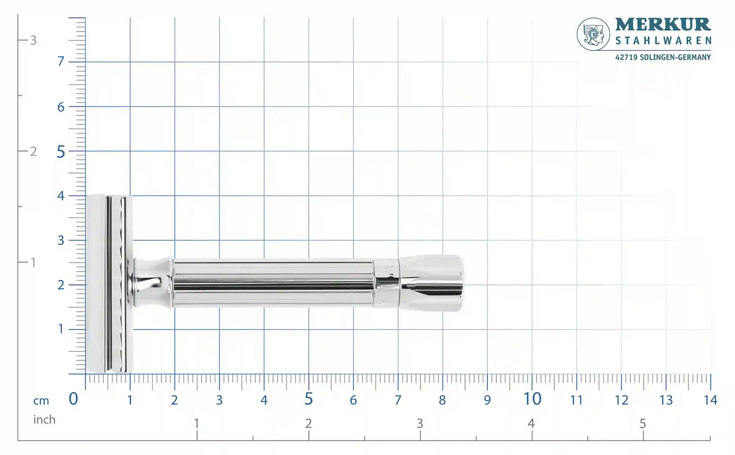 MERKUR PROGRESS 500 MAQUINA DE AFEITAR DOBLE HOJA-AJUSTABLE MANGO CORTO-500101