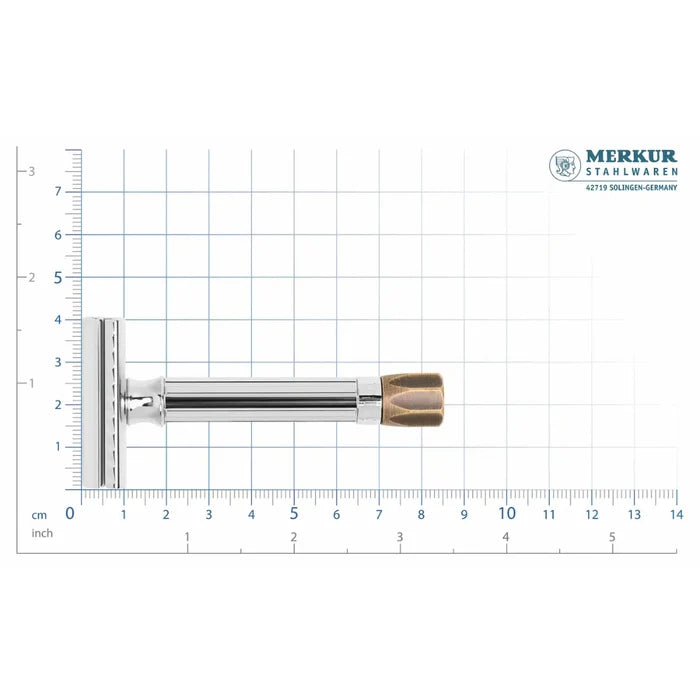 MERKUR PROGRESS 500 MAQUINA DE AFEITAR DOBLE HOJA-AJUSTABLE MANGO CORTO-500105