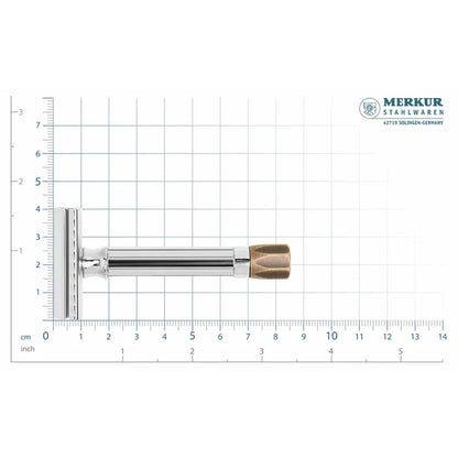 MERKUR PROGRESS 500 MAQUINA DE AFEITAR DOBLE HOJA-AJUSTABLE MANGO CORTO-500105