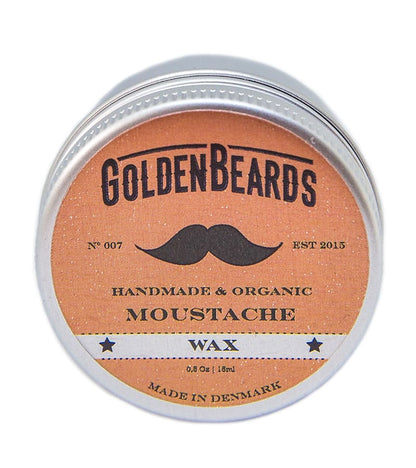 GOLDEN BEARDS SET CERA ORGANICA PARA BIGOTES 15 ml. Y PEINETA