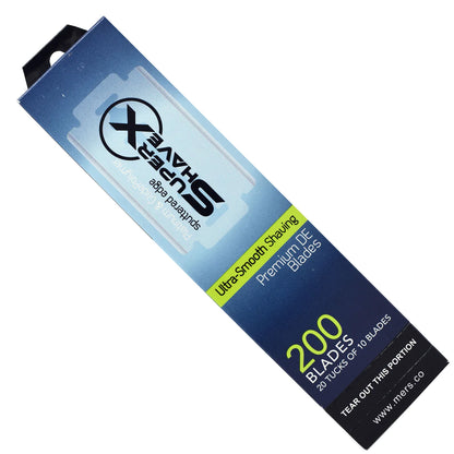 SUPERSHAVE REPUESTOS MAQUINA DOBLE HOJA-200 UNIDADES