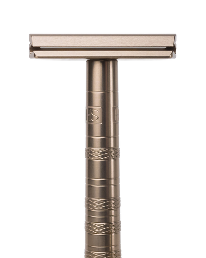 HENSON MAQUINA DE AFEITAR DE DOBLE HOJA MARRON