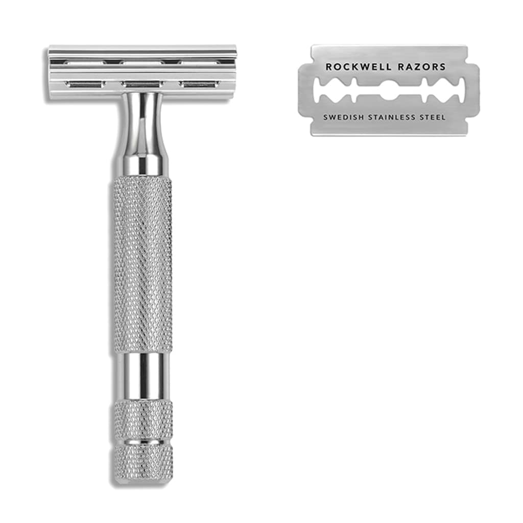 ROCKWELL MAQUINA DE AFEITAR DOBLE HOJA 2C-WHITE CHROME