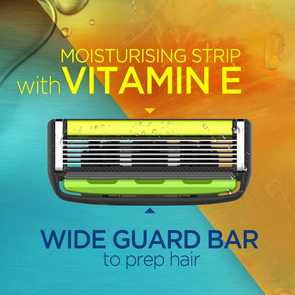 STILETTO® KIT DE AFEITAR DE 6 HOJAS PLUS