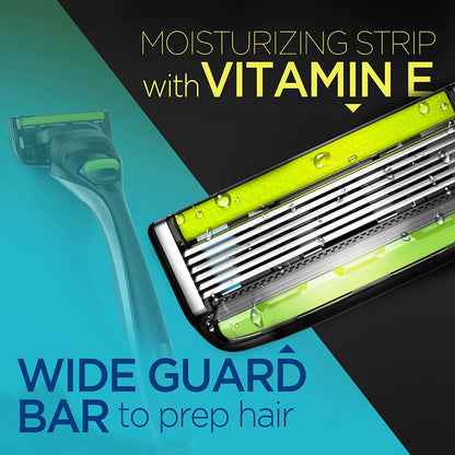 STILETTO® KIT DE AFEITAR DE 6 HOJAS PLUS