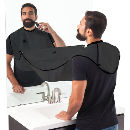 BEARD BIB, CAPA PARA BARBA, COLOR NEGRO