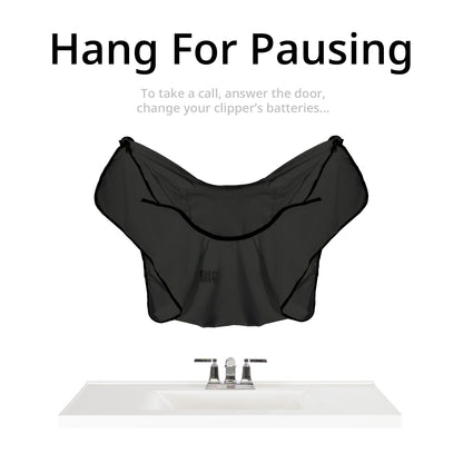 BEARD BIB, CAPA PARA BARBA, COLOR NEGRO