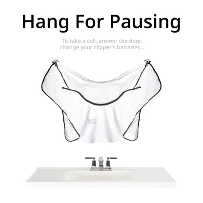 BEARD BIB, CAPA PARA BARBA, COLOR BLANCO