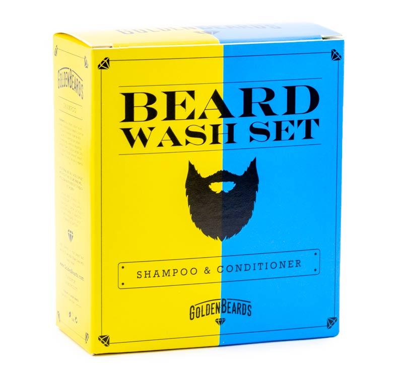 GOLDEN BEARDS SET SHAMPOO Y ACONDICIONADOR ORGÁNICOS PARA BARBA